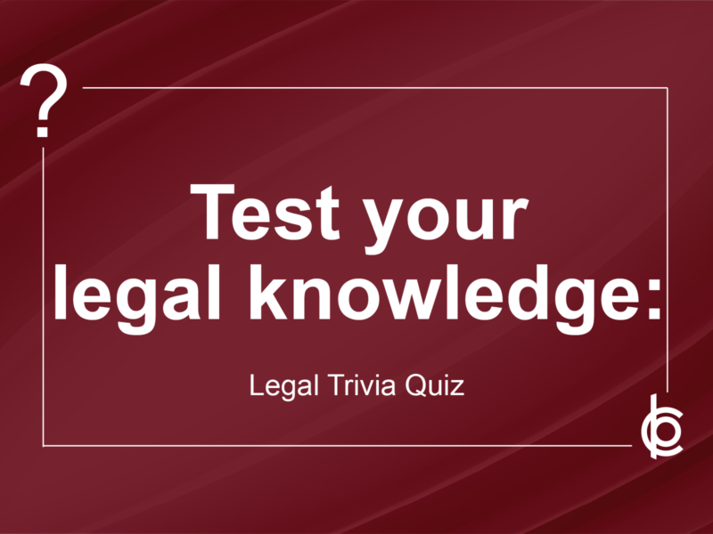 legal trivia quiz